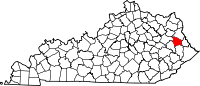 Kentucky Map - Courtesy of Wikipedia.com